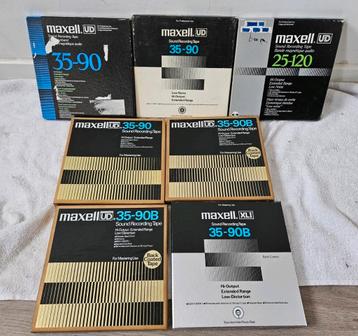 MAXELL UD 35-90 en 25-120 mooie bandrecorder banden 18cm beschikbaar voor biedingen