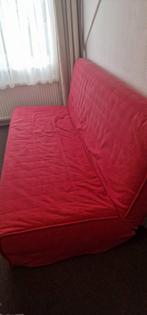Slaapbank ikea rood, Huis en Inrichting, Ophalen, Gebruikt, Tweepersoons, Rood