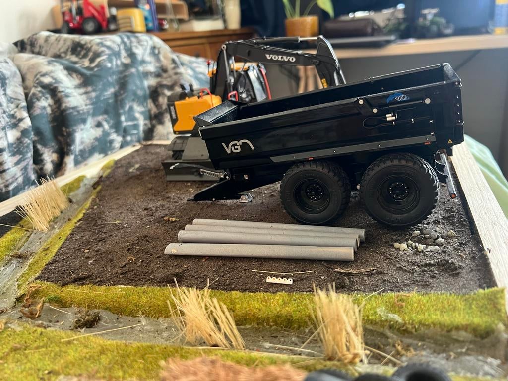 VGM Kiepers 1/32 - Geel en Zwart, Hobby en Vrije tijd, Modelauto's | 1:32, Ophalen of Verzenden, Gebruikt