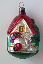 Oude Kerstbal: Huisje 03 met Kalkoen Veelkleurig, Diversen, Kerst, Ophalen of Verzenden