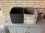 Ikea Drona Opbergbox 33 x 38 x 33 cm zwart en/ of houttint, Ophalen, Zo goed als nieuw, Kunststof, Minder dan 50 cm