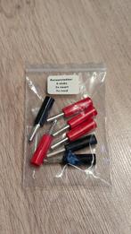 Banaanstekkers 6 stuks (rood/zwart), Ophalen of Verzenden, Gebruikt