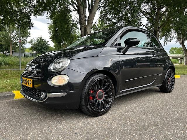 Fiat 500 0.9 TwinAir Lounge Airco Leer Bluetooth Automaat, Auto's, Fiat, Te koop, ABS, Airbags, Airconditioning, Alarm, Bluetooth