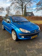 Peugeot 206 1.6 16V CC 2002 Blauw, Auto's, Voorwielaandrijving, Stof, 4 cilinders, Cabriolet