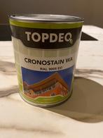 Nieuw Topdeq cronostain WA RAL 9005 ED zwart, Doe-het-zelf en Verbouw, Verf, Beits en Lak, Ophalen, Zwart, Nieuw, Verf