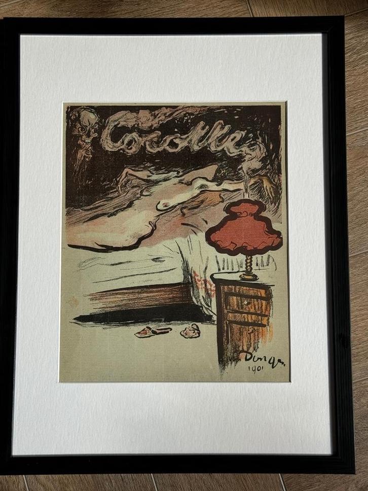 LET OP !!! - 1901 - Kees van Dongen - Cocotte / lithodruk, Antiek en Kunst, Kunst | Etsen en Gravures, Ophalen of Verzenden