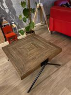 Leuke salontafel mangohout, Huis en Inrichting, Ophalen, 50 tot 100 cm, Vierkant, Tot twee personen