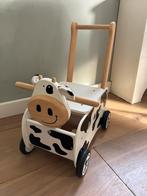 I’m toy houten loopwagentje koe dreumes baby, Ophalen, Zo goed als nieuw, Overige typen
