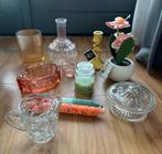 Melkkannetje van geslepen glas - zware kwaliteit, Antiek en Kunst, Antiek | Glas en Kristal, Ophalen of Verzenden