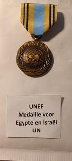 Unef Egypte en Israel, Ophalen of Verzenden, Landmacht, Nederland, Lintje, Medaille of Wings