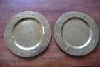 messing onderbord met lelies - 2 stuks, Antiek en Kunst, Ophalen of Verzenden