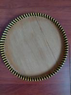 Retro onderzetter groot zwart geel, Ophalen of Verzenden, Gebruikt, Overig