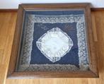 Tafel/muur vitrinekast., Huis en Inrichting, Kasten | Vitrinekasten, Ophalen, Eikenhout, 50 tot 100 cm, Zo goed als nieuw