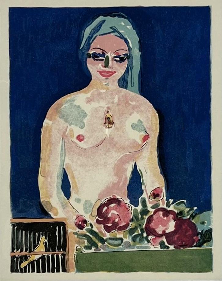 515. Kleurenhoutsnede, Kees van Dongen, "Le balcon fleuri", Antiek en Kunst, Kunst | Litho's en Zeefdrukken, Ophalen of Verzenden