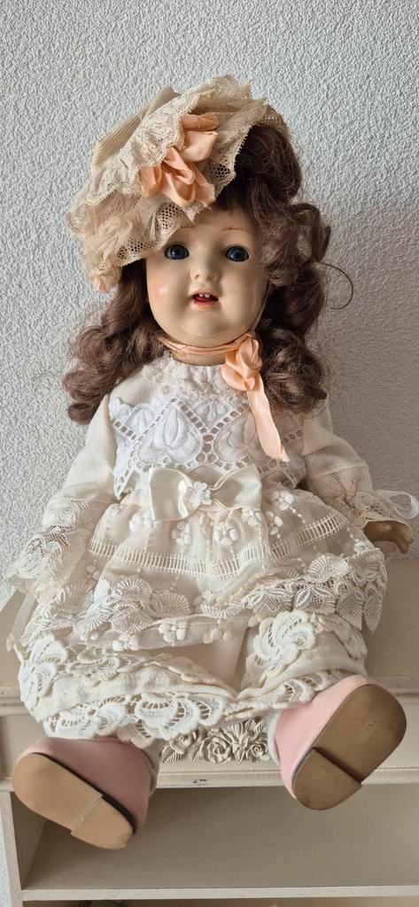Antieke A.M. Pop, 50cm, Gemerkt Germany, Antiek en Kunst, Antiek | Speelgoed, Ophalen of Verzenden
