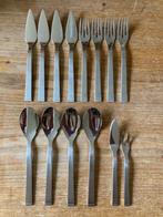 Gero 18-8 visbestek viscouvert 4-persoons zgan, Ophalen of Verzenden, Zo goed als nieuw, Rvs of Chroom, Vaatwasserbestendig