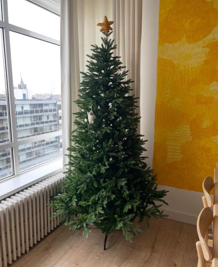 Kerstboom Praxis Central Park Natural Deluxe 210 cm, Huis en Inrichting, Woonaccessoires | Kunstplanten en Kunstbloemen, Zo goed als nieuw