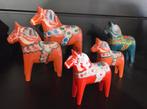 Mooie set Dala houten paardjes vintage, Antiek en Kunst, Ophalen of Verzenden