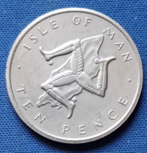Eiland of Man 10 pence 1976 Km 36.2 AA36, Postzegels en Munten, Munten | Europa | Niet-Euromunten, Losse munt, Overige landen