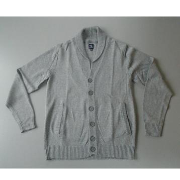 Grijs vest M/48 cardigan zelden gedragen! beschikbaar voor biedingen