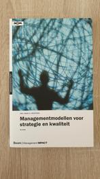 Managementmodellen voor strategie en kwaliteit, Ophalen of Verzenden, Zo goed als nieuw, Marc Muntinga