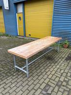 Grote houten rubuuste tafel, stijger frame, Ophalen, A, A, A