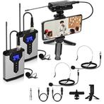 Q7-2 TWEE Microfono lavalier wireless con microfono a risvol, Ophalen of Verzenden, Nieuw, Overige typen, Draadloos