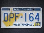 West Virginia nummerplaat kentekenplaten nummerplaten USA, Gebruikt, Ophalen of Verzenden