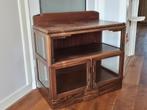 Art deco | houten buffetkastje met bijbehorende spiegellijst, Ophalen