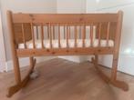 Baby wieg/box vintage schommel, Ophalen, 50 tot 100 cm, Zo goed als nieuw, Eikenhout