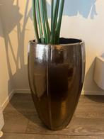 Mooie keramieken (planten) pot, Tuin en Terras, Bloempotten, Rond, Binnen, Zo goed als nieuw, Aardewerk