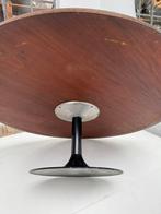 Vintage ronde jaren 70 salon tafel met tulpvoet, Ophalen, Gebruikt, Space age mid century modern vintage jaren 70 design, Overige materialen