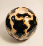 Keule theelichthouder, grote bol, keramiek met vlekkenprint, Ophalen of Verzenden, Zo goed als nieuw, Overige materialen, Minder dan 25 cm