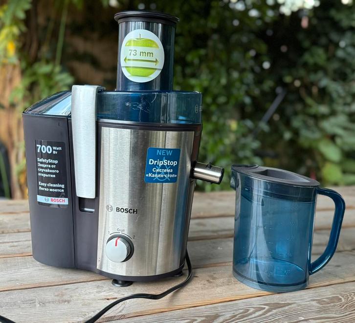 Krachtige Bosch sapcentrifuge - slowjuicer zgan, Witgoed en Apparatuur, Juicers, Zo goed als nieuw, Slowjuicer, Elektrisch, Ophalen