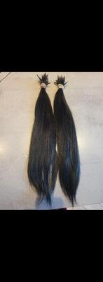 Extensions zwart. +-100 gram., Ophalen of Verzenden, Zo goed als nieuw, Pruik of Haarverlenging