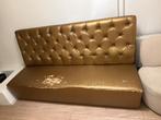 Trein banken horeca bank 1.80m goud gratis, Huis en Inrichting, Ophalen, Gebruikt, 75 tot 100 cm