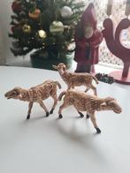 Vintage kerst schapen, schaapjes beeldjes, Ophalen of Verzenden, Gebruikt