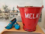 Rood emmertje met opschrift MELK, Ophalen of Verzenden