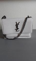 Witte YSL Schoudertas met Krokodillenprint, Ophalen of Verzenden, Nieuw, Wit, Schoudertasje