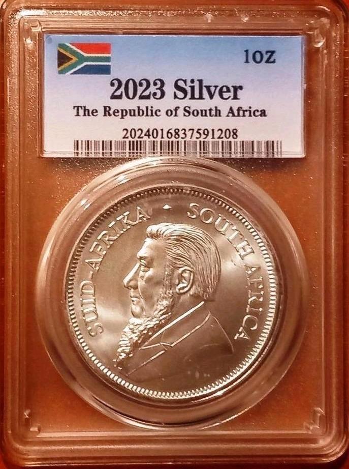 Afrika Krugerrand 2023 - UNC kwaliteit, Postzegels en Munten, Munten | Afrika, Zuid-Afrika, Zilver, Verzenden