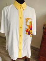 Vintage blouse met fruitprint, Kleding | Dames, Blouses en Tunieken, Ophalen of Verzenden, Zo goed als nieuw, Geel