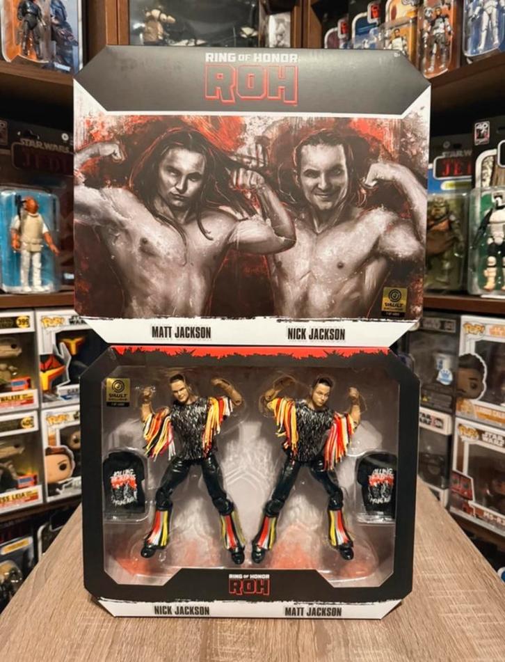 Ring of Honor ROH - The Young Bucks - Nick & Matt Jackson, Kinderen en Baby's, Speelgoed | Actiefiguren, Nieuw, Ophalen of Verzenden
