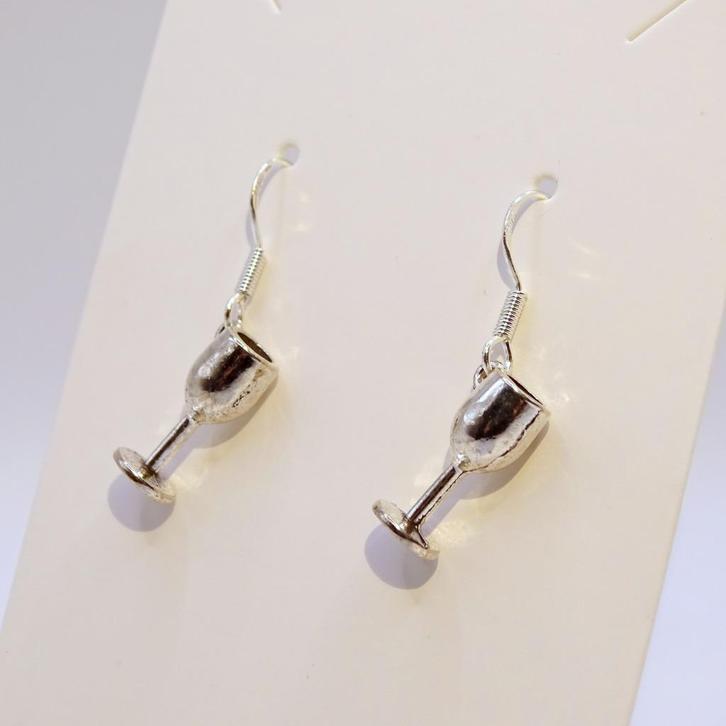 Wijn, champagne, sherry oorbellen, Sieraden, Tassen en Uiterlijk, Oorbellen, Nieuw, Hangers, Overige materialen, Verzenden