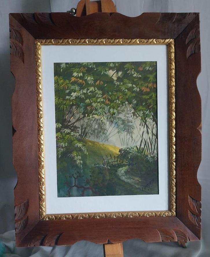 A Widjaja (1935-1984) - Indonesië - Aquarel - 1965, Antiek en Kunst, Kunst | Schilderijen | Klassiek, Ophalen of Verzenden