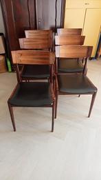Eetkamerstoelen vintage palissander, Ophalen, Gebruikt, Vijf, Zes of meer stoelen