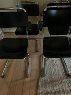 Gispen Dutch Originals houten zitting, Ophalen, Gebruikt, Zwart, Vier