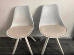 2x kuipstoelen wit, Huis en Inrichting, Stoelen, Ophalen of Verzenden, Zo goed als nieuw, Wit, Twee