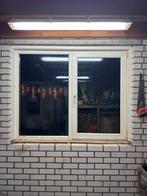 Kunststof kozijn met draai-kiep raam gelijke vakverdeling, Ophalen, Gebruikt, 150 tot 200 cm, Wit