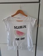 Veegshirt watermeloen wrijfshirt H&M squeeze wrijfpailletten, Gebruikt, Meisje, H&M, Ophalen of Verzenden