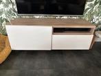 IKEA Besta TV Meubel - Walnoot/Roomwit, Ophalen, Gebruikt, 100 tot 150 cm, Minder dan 100 cm